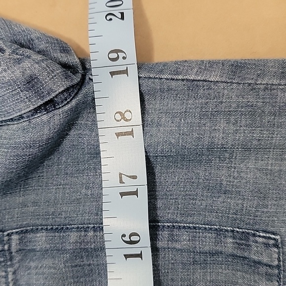 Velvet Heart Chambray Short Sleeve, Button Down Tunic Dress, Size S, EUC - Picture 8 of 11